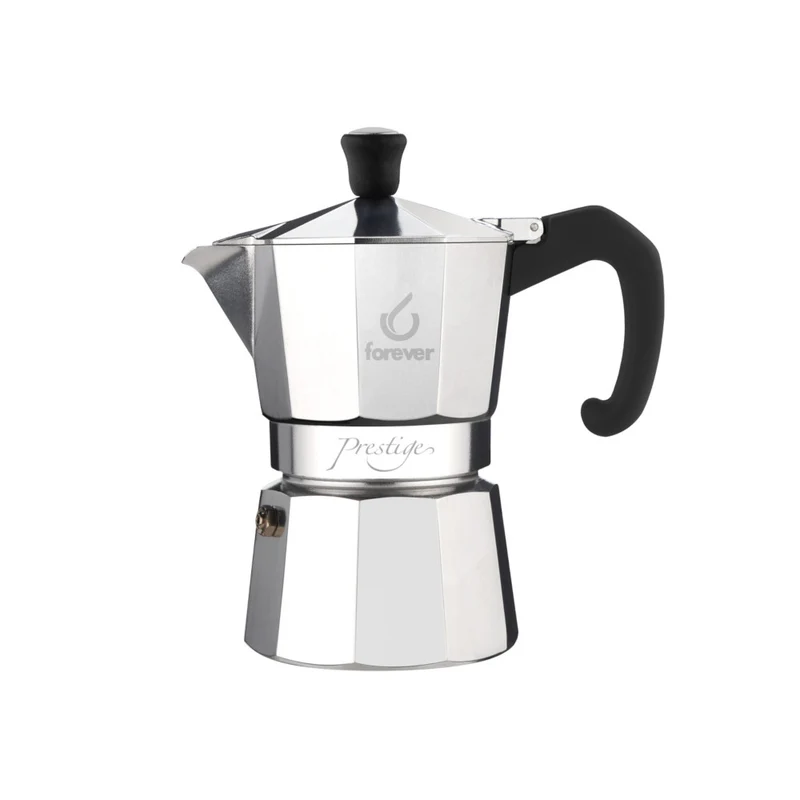 Caffettiera moka alluminio forever miss prestige tazza 9