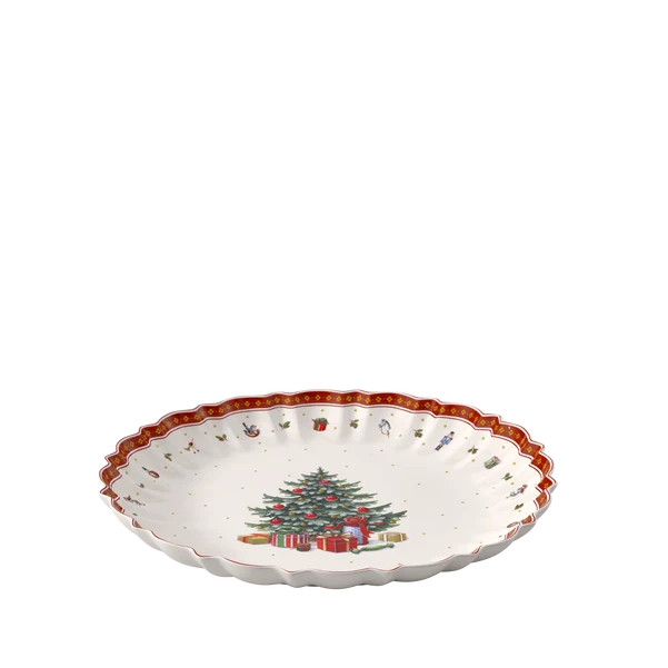 Toy's Delight Piatto da portata rosso, Ø45,7 cm, Premium Porcelain
