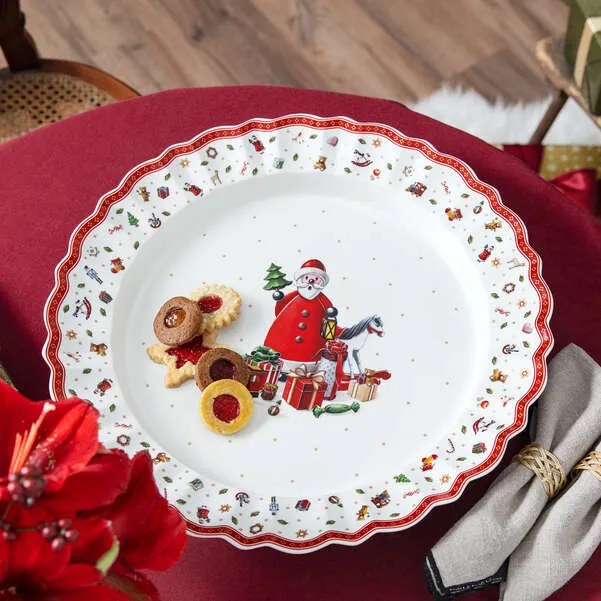 Toy's Delight Scodella da portata rossa, Premium Porcelain
