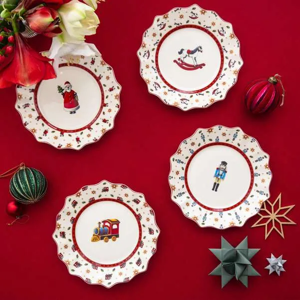 Toy's Delight Set di piatti multicolore, Premium Porcelain - set 4 piatti