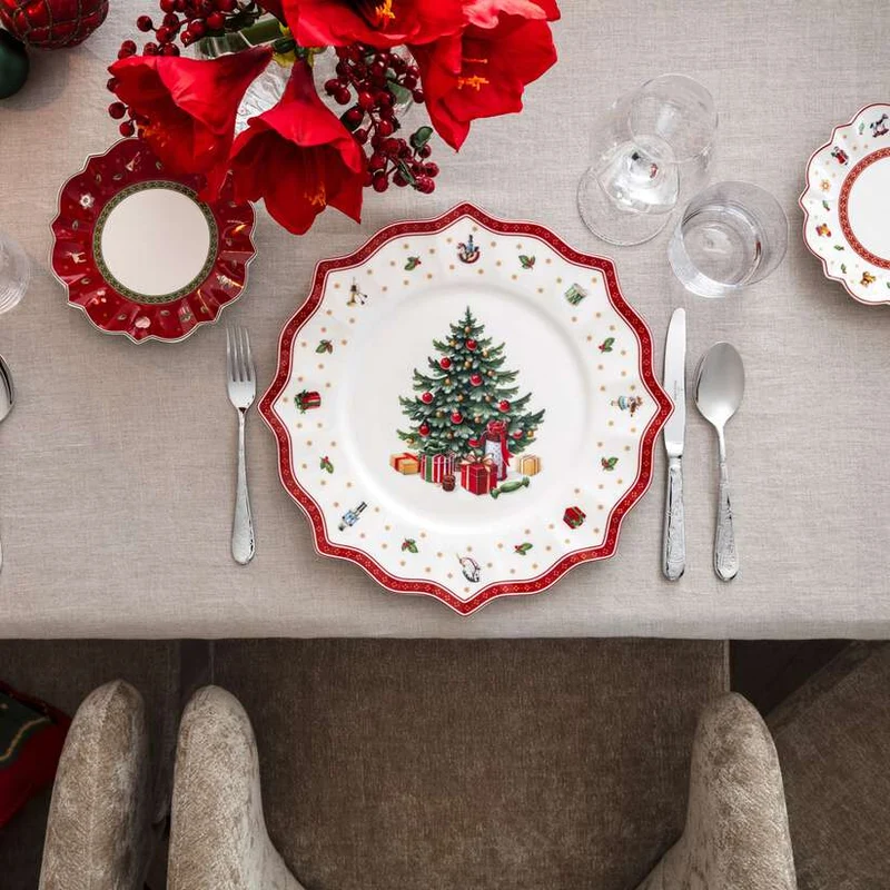 Toy's Delight Piatto da pane rosso, Ø17,9 cm, Premium Porcelain