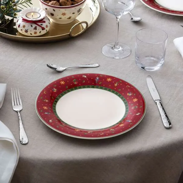 Villeroy & Boch - Toy's Delight Piatto piano rosso, Ø26,8 cm