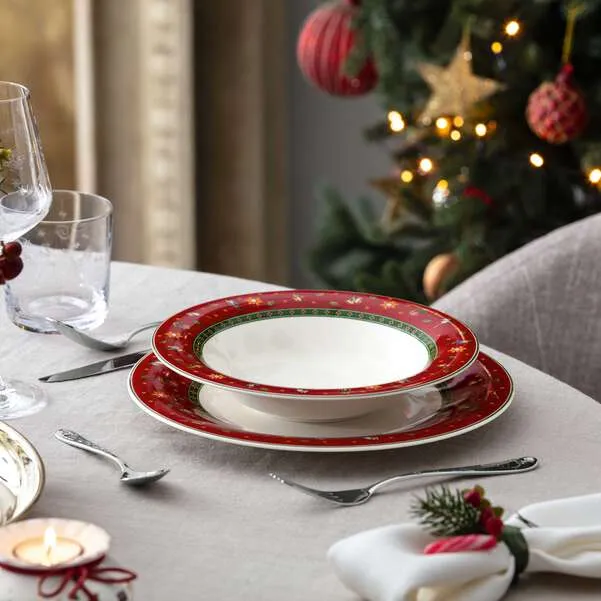 Villeroy & Boch - Toy's Delight Piatto fondo rosso, Ø23 cm