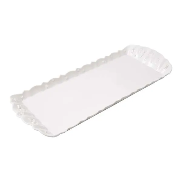Toy's Delight Royal Classic Vassoio per dolci e torte bianco, 40 x 16 cm