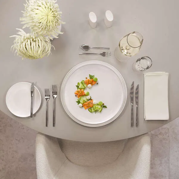 AFINA Piatto gourmet - Bianco, Ø32,1 cm, Premium Porcelain