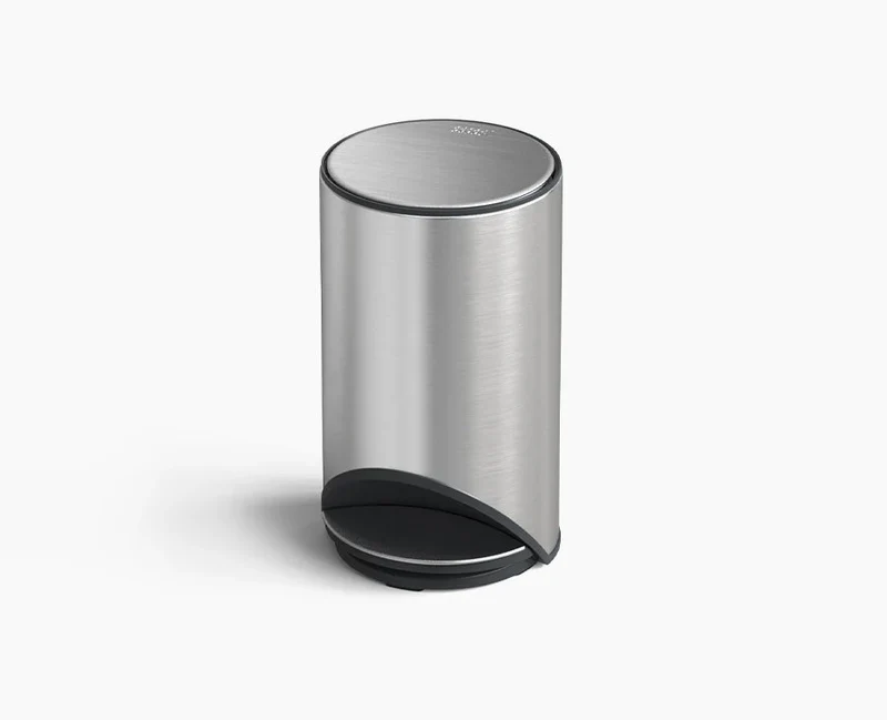 Cestino con pedale - 10 L acciaio inossidabile