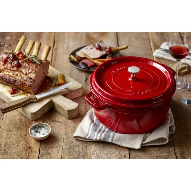 Cocotte rotonda - 30 cm, ciliegia