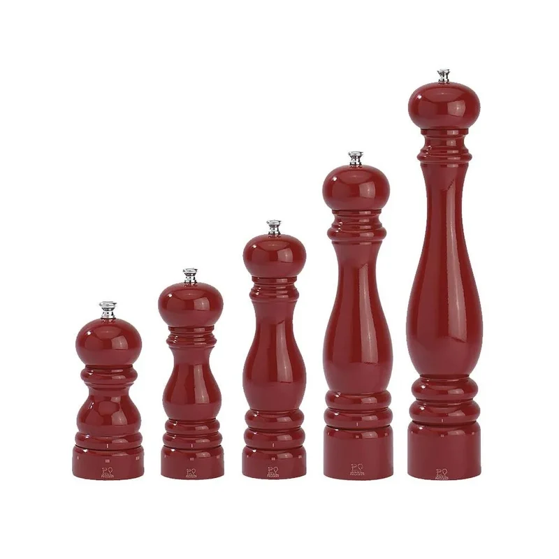 Macinapepe legno paris cm.18 pepe faggio laccato rosso peugeot