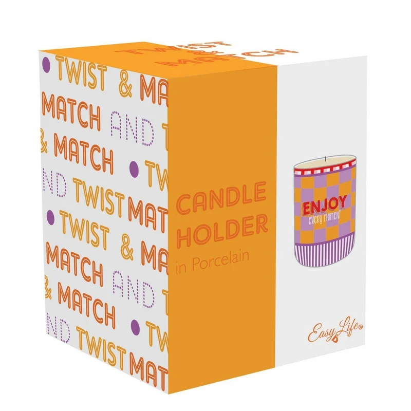 Candela profumata in barattolo di porcellana - Twist & Match Red