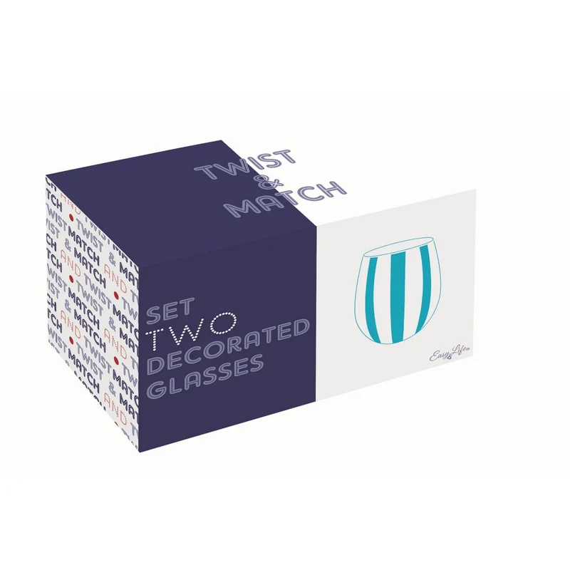 Set 2 Bicchieri Acqua - 500ml / Azzurro