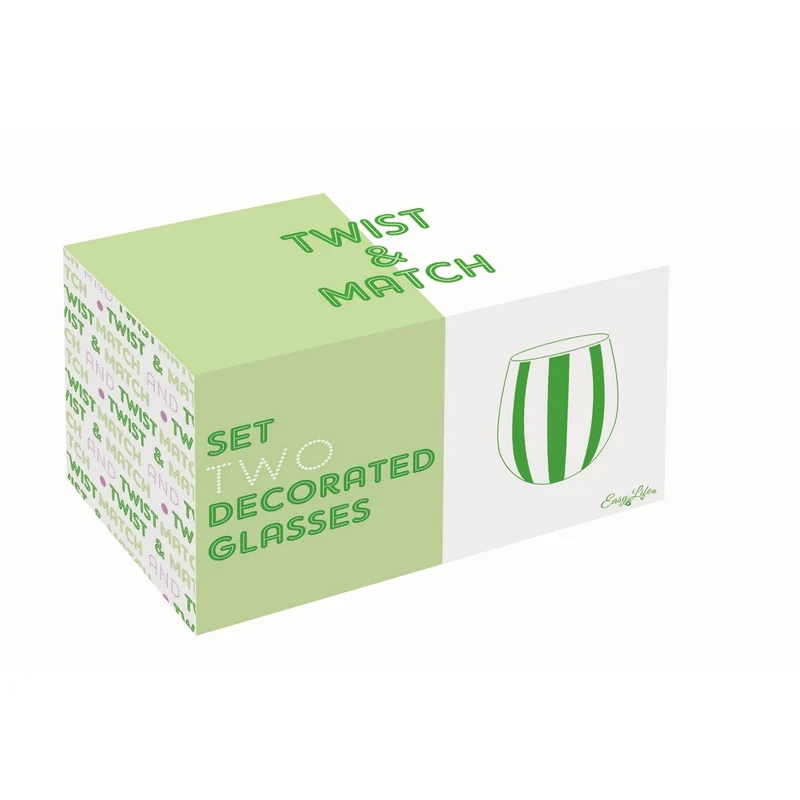 Set 2 Bicchieri Acqua - 500ml GREEN