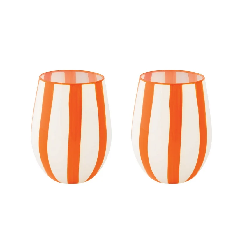 Set 2 Bicchieri Acqua - 500ml Arancione