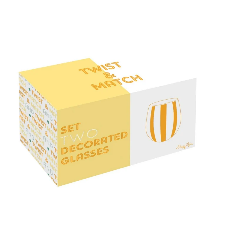 Set 2 Bicchieri Acqua - 500ml YELLOW