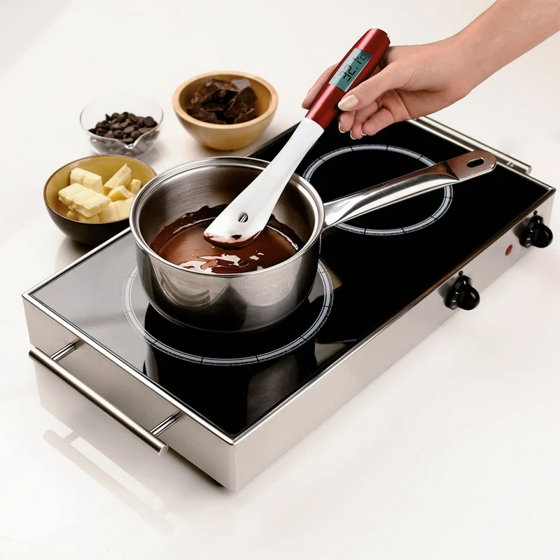 Termometro digitale con spatola silicone range -50+300°c