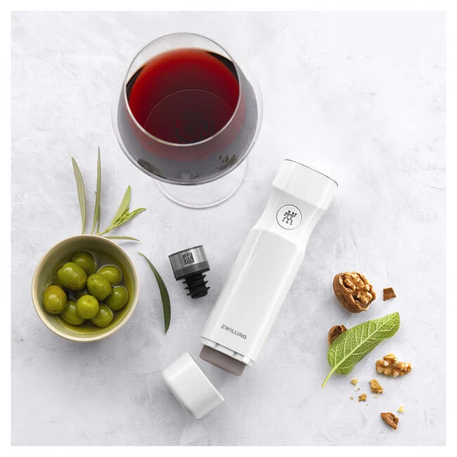 Zwillign - Fresh & Save Tappo da vino sottovuoto, grigio