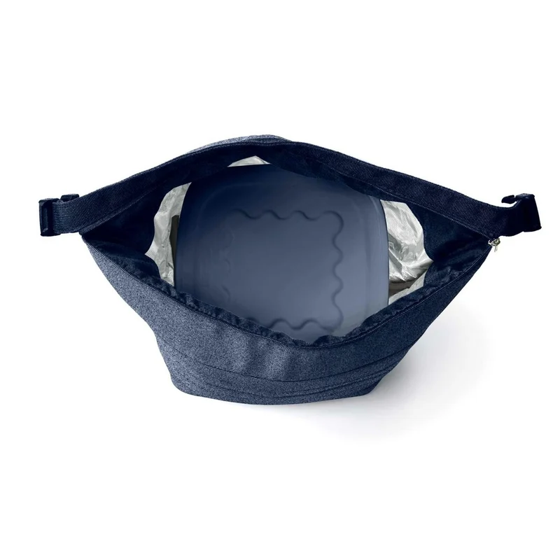 SET BORSA TERMICA CON CONTENITORE SALVAFRESCHEZZA 'HANDY JEANS' "ON THE GO"