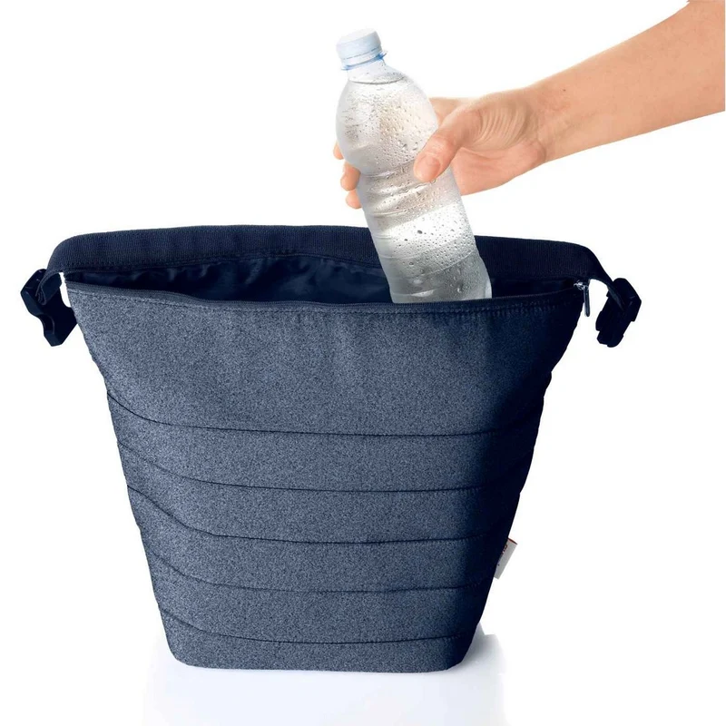 SET BORSA TERMICA CON CONTENITORE SALVAFRESCHEZZA 'HANDY JEANS' "ON THE GO"