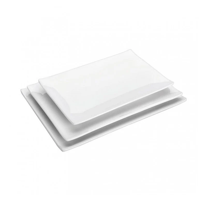 Vassoio melamina cm.42x29 rettangolare bianco