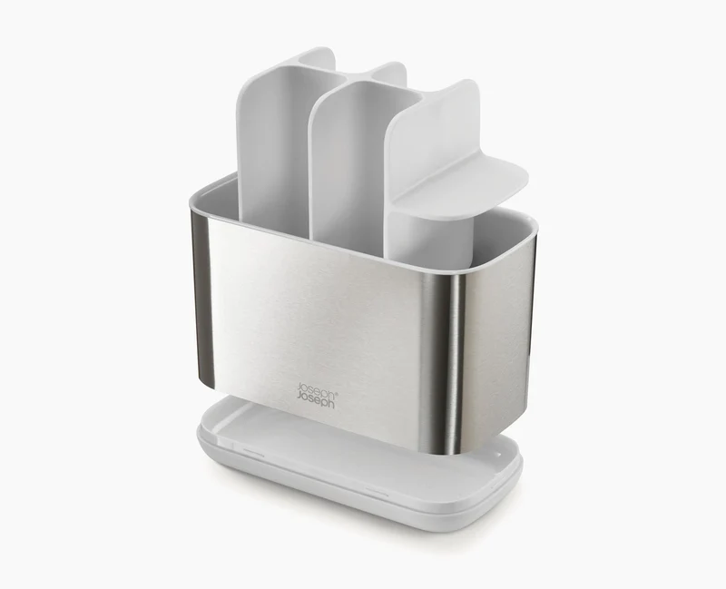 EasyStore™ Porta spazzolini grande in acciaio inossidabile