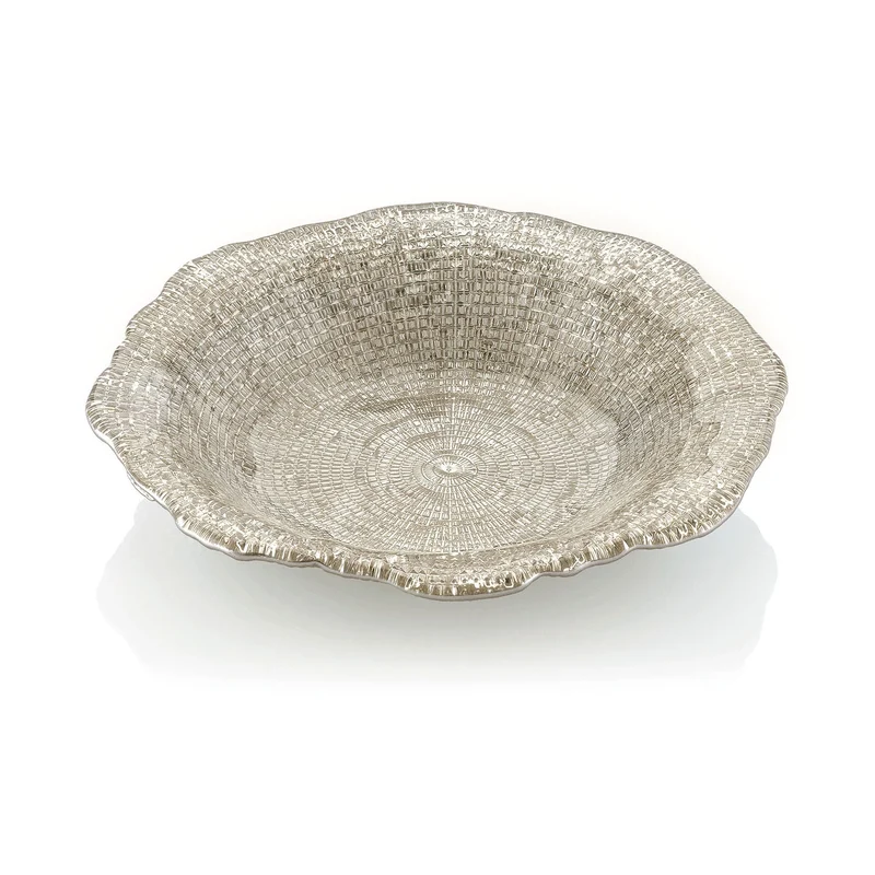 "Diamanté" piatto - 24 cm / Sabbia