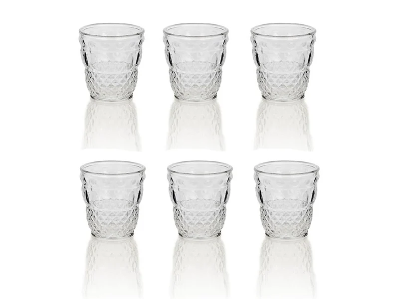 SER LAPO Bicchiere Acqua in Vetro 28 cl - SET 6 PZ Trasparente