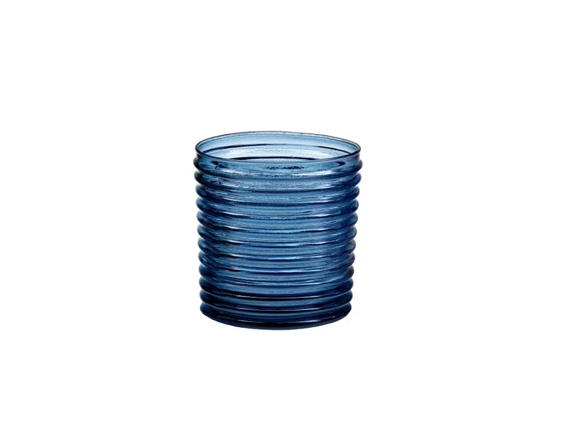 VERTIGO Bicchieri in Vetro - SET 6 PZ Blu riviera