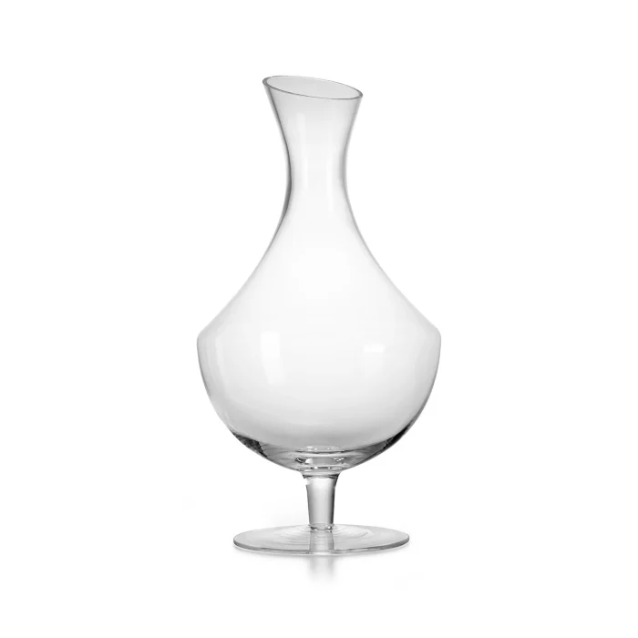 "Sangiovese" decanter tagliato a freddo in obliquo con piede - 1,6 l
