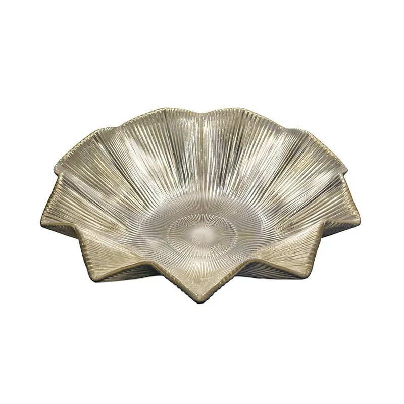 "Ishtar" Centrotavola - 39 cm Cromo Oro Champagne