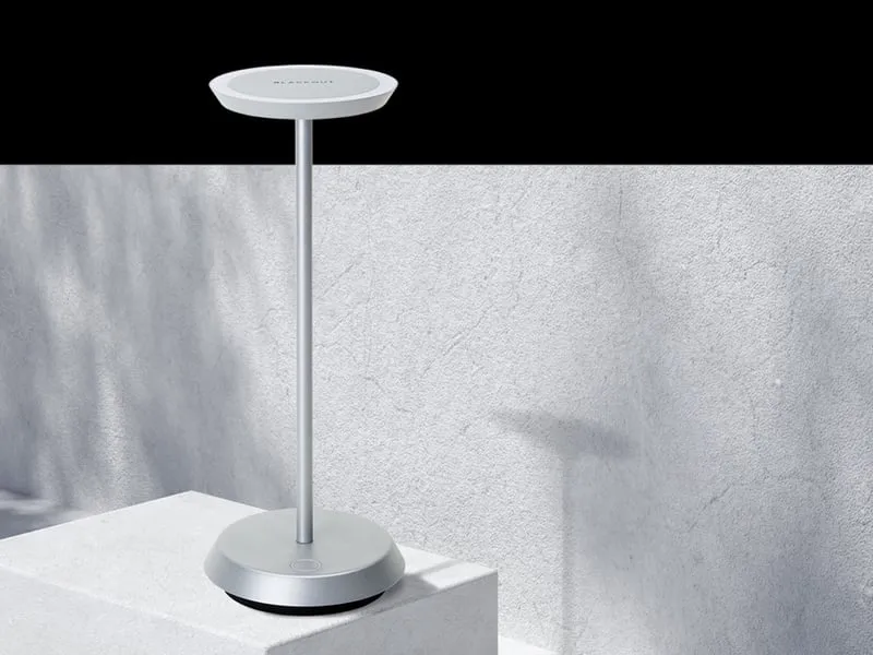 "Flaat" Lampada cordless ricaricabile - color Aluminium