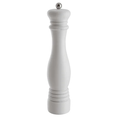 Macinapepe - H 16,00 cm / Bianco opaco, Legno