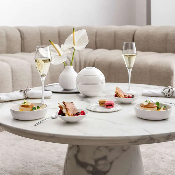 La petite Boule Set per l'aperitivo bianco, Premium Porcelain