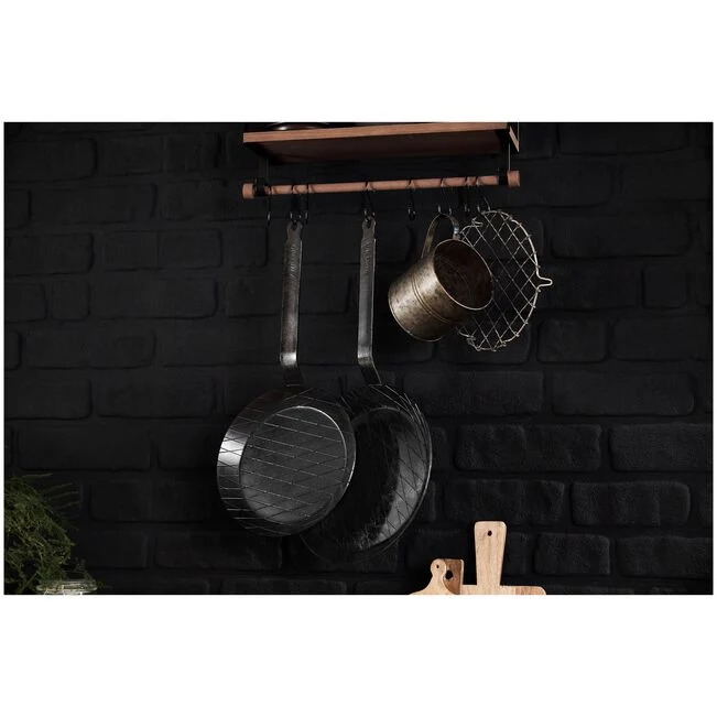 FORGE Padella in ferro - 28 cm, acciaio al carbonio