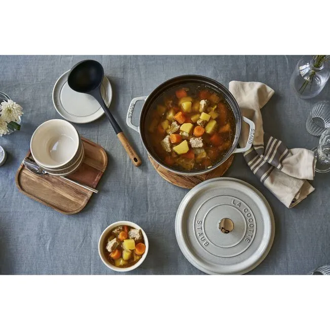Cocotte rotonda - 24 cm, Tartufo Bianco