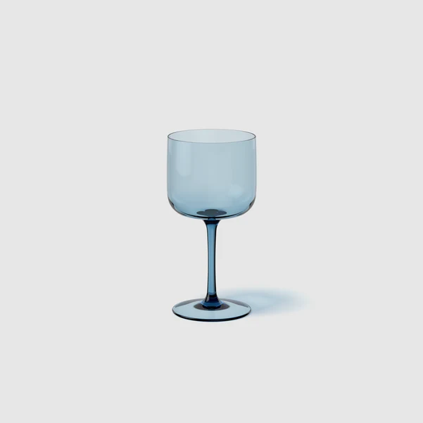 LIKE GLASS Bicchiere da vino - Blu, 200 ml, cristallo