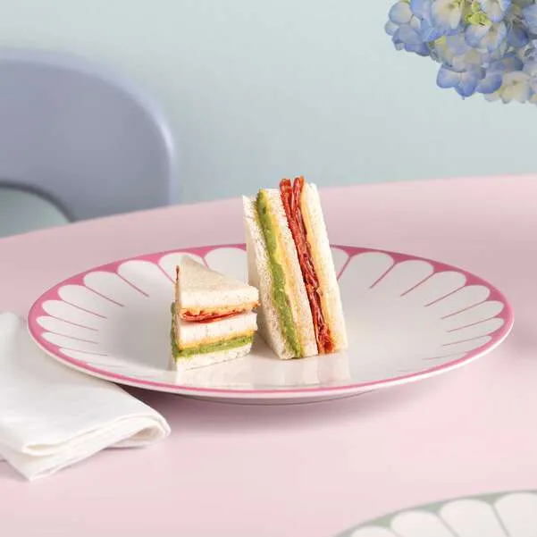 FLEUR Piatto piano - Rosa, Ø26,6 cm, Premium Porcelain