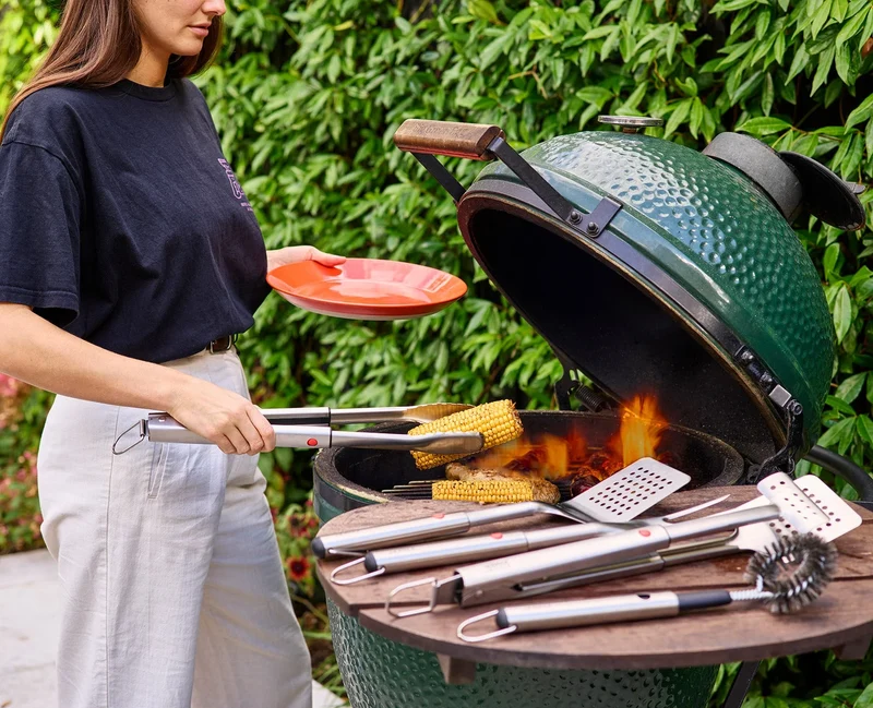 GrillOut™ 2 pezzi Spatola e Pinza per barbecue - Acciaio inox