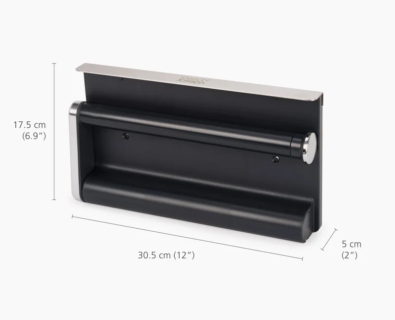 RollGrip - Porta rotolo da cucina sottopiano / Acciaio Inox