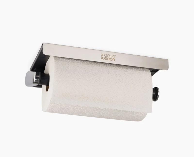 RollGrip - Porta rotolo da cucina sottopiano / Acciaio Inox