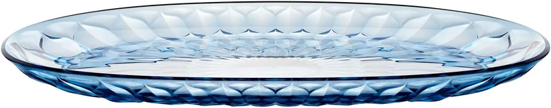 VASSOIO OVALE GRANDE "VANITY" - Sky blue