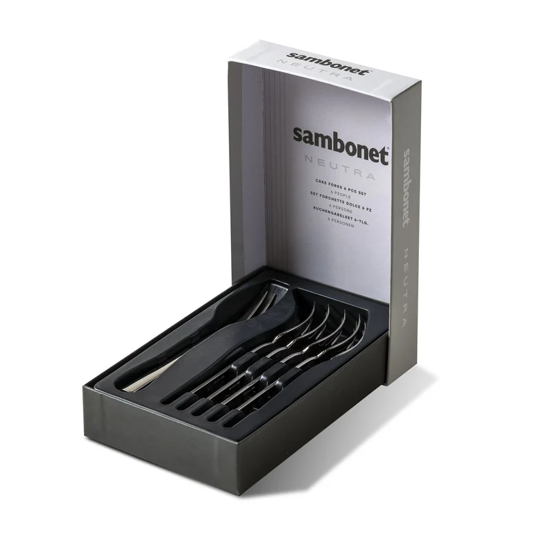 Neutra - set 6 forchettine dolce in acciaio inox