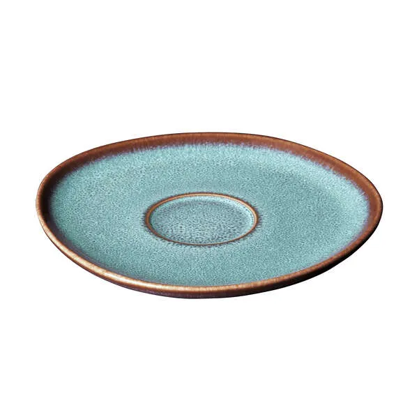 LAVE Piattino per tazza da caffè - Blu, 15,3 x 15,2 cm, terracotta