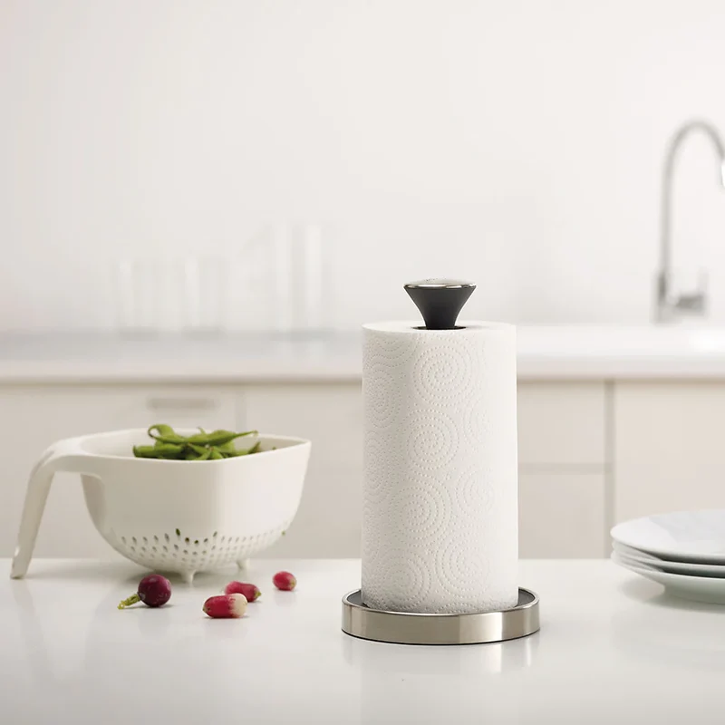 Porta rotolo da cucina Push&Tear™ grigio