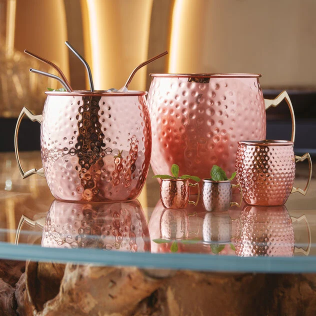 SET 4 Tazze mini moscow mule - Satin Copper