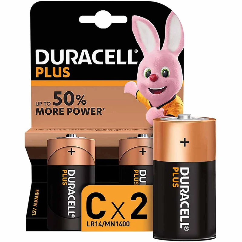 Duracell Plus C Alacaline 1.5V MN1400 (1 confezione)