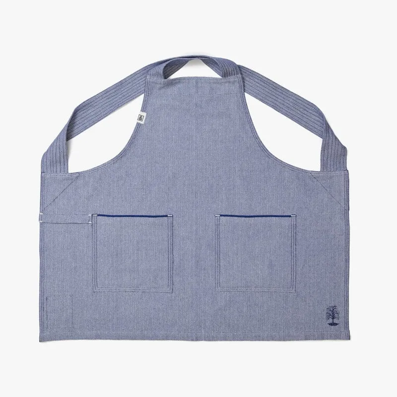 MARTHA by Martha Stewart Blue Herringbone Smock
