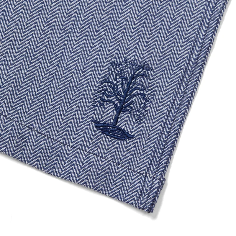 MARTHA by Martha Stewart Blue Herringbone Smock