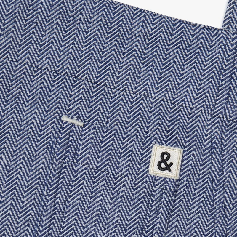MARTHA by Martha Stewart Blue Herringbone Apron