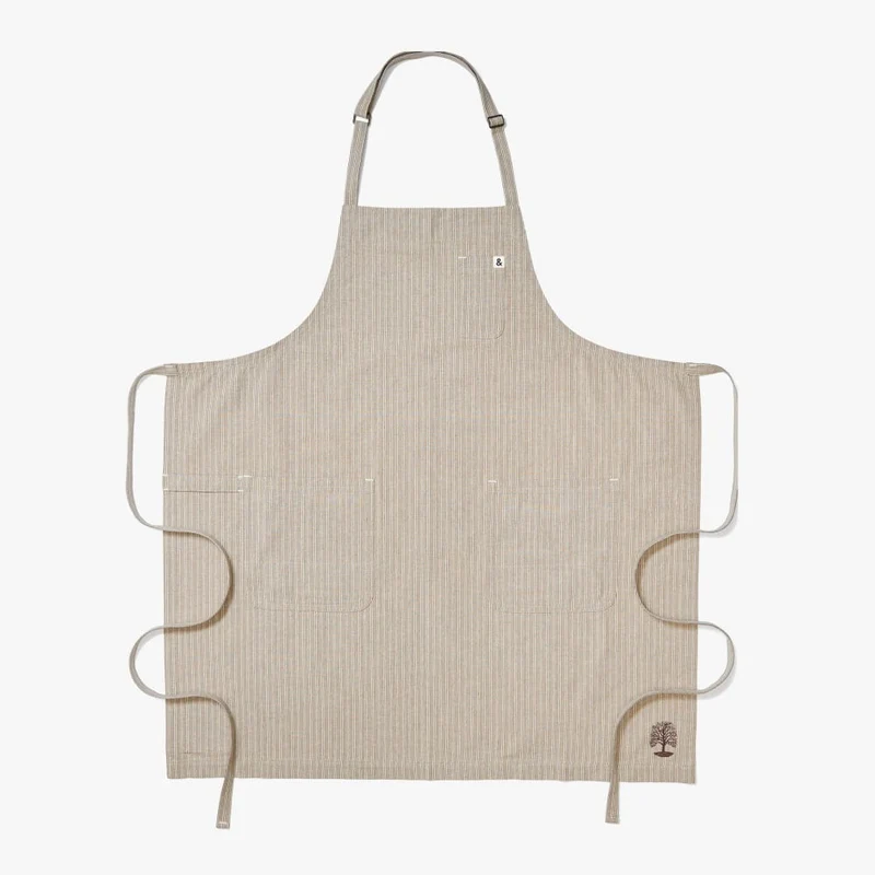 MARTHA by Martha Stewart Brown Stripe Apron
