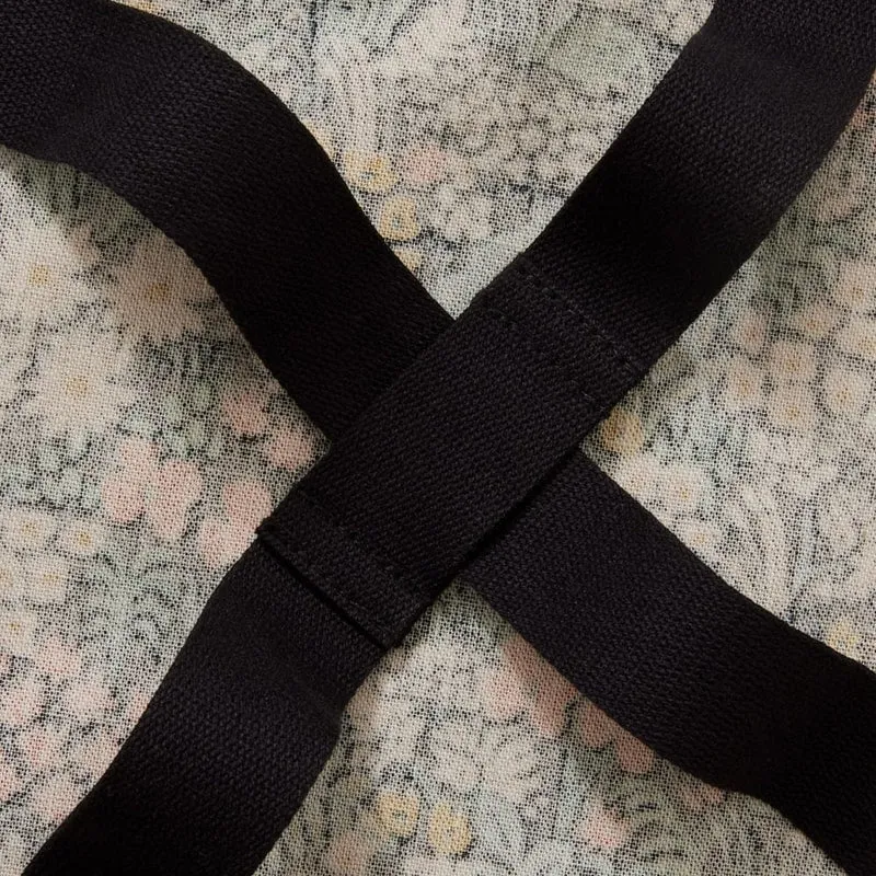 Rifle Paper Co. Meadow Black Crossback Apron