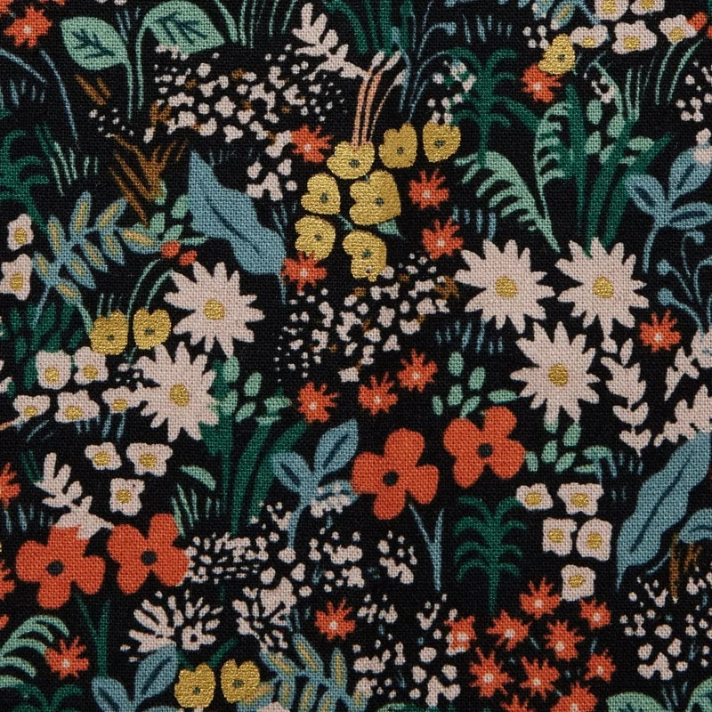 Rifle Paper Co. Meadow Black Crossback Apron